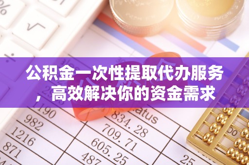 湛江公积金一次性提取代办服务，高效解决你的资金需求