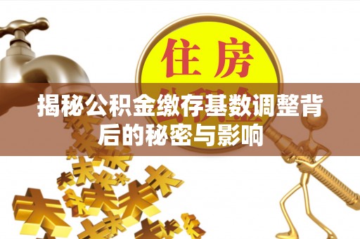 湛江揭秘公积金缴存基数调整背后的秘密与影响