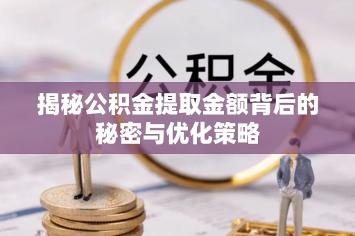 湛江揭秘公积金提取金额背后的秘密与优化策略