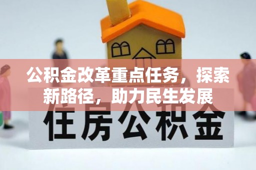 湛江公积金改革重点任务，探索新路径，助力民生发展