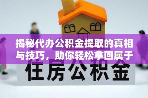 湛江揭秘代办公积金提取的真相与技巧，助你轻松拿回属于你的钱