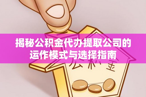 湛江揭秘公积金代办提取公司的运作模式与选择指南