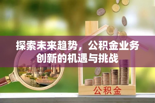 湛江探索未来趋势，公积金业务创新的机遇与挑战