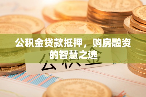 湛江公积金贷款抵押，购房融资的智慧之选