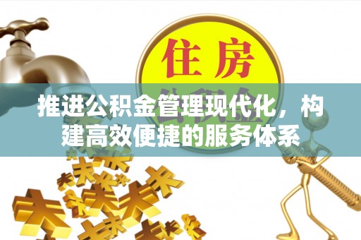 湛江推进公积金管理现代化，构建高效便捷的服务体系
