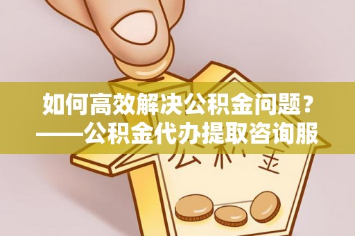 湛江如何高效解决公积金问题？——公积金代办提取咨询服务指南