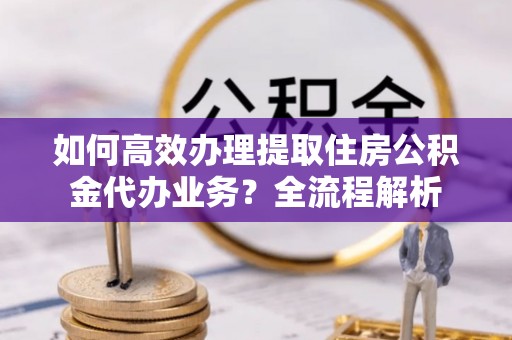 湛江如何高效办理提取住房公积金代办业务？全流程解析
