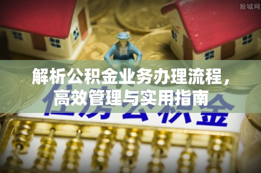 湛江解析公积金业务办理流程，高效管理与实用指南