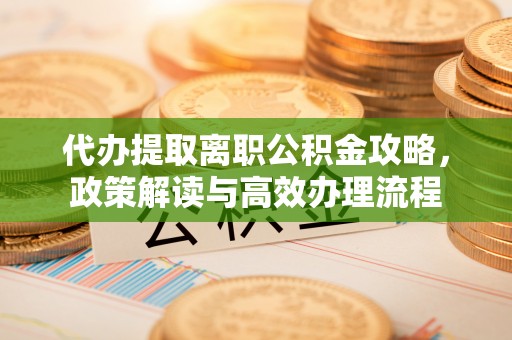 湛江代办提取离职公积金攻略，政策解读与高效办理流程