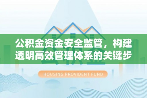 湛江公积金资金安全监管，构建透明高效管理体系的关键步骤