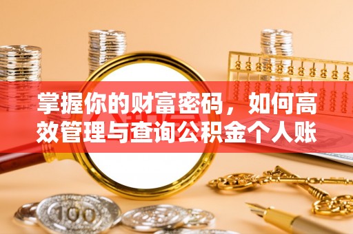 湛江掌握你的财富密码，如何高效管理与查询公积金个人账户信息