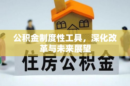 湛江公积金制度性工具，深化改革与未来展望