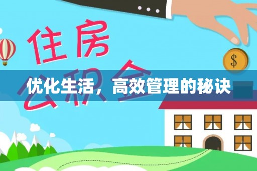湛江优化生活，高效管理的秘诀