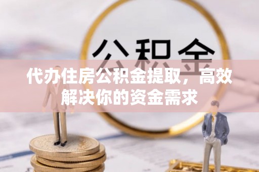 湛江代办住房公积金提取，高效解决你的资金需求