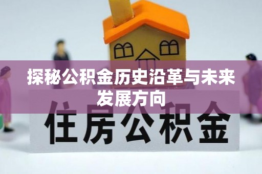 湛江探秘公积金历史沿革与未来发展方向