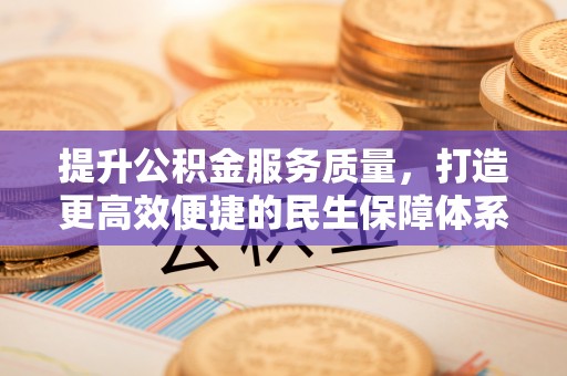 湛江提升公积金服务质量，打造更高效便捷的民生保障体系