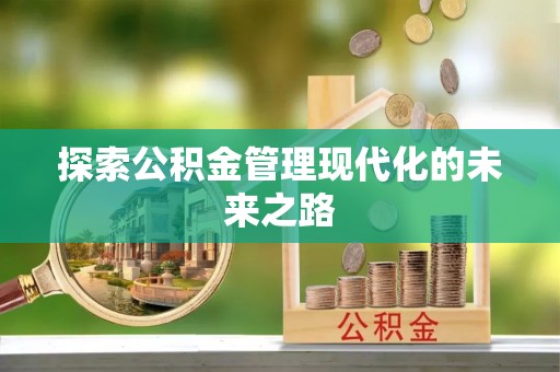 湛江探索公积金管理现代化的未来之路