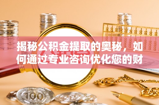 湛江揭秘公积金提取的奥秘，如何通过专业咨询优化您的财务规划
