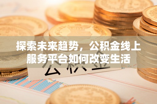 湛江探索未来趋势，公积金线上服务平台如何改变生活