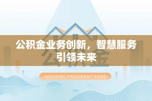 湛江公积金业务创新，智慧服务引领未来