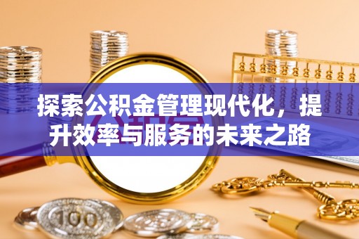 湛江探索公积金管理现代化，提升效率与服务的未来之路