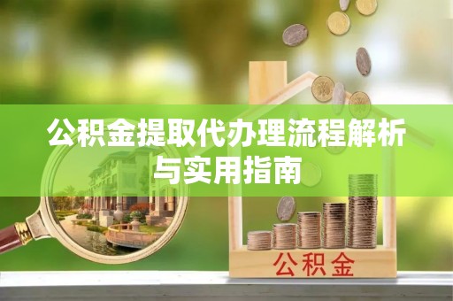 湛江公积金提取代办理流程解析与实用指南