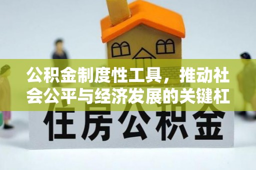湛江公积金制度性工具，推动社会公平与经济发展的关键杠杆
