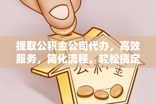 湛江提取公积金公司代办，高效服务，简化流程，轻松搞定资金难题