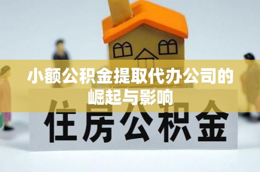 湛江小额公积金提取代办公司的崛起与影响