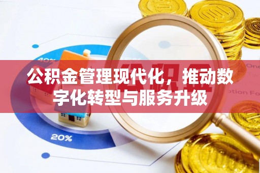 湛江公积金管理现代化，推动数字化转型与服务升级
